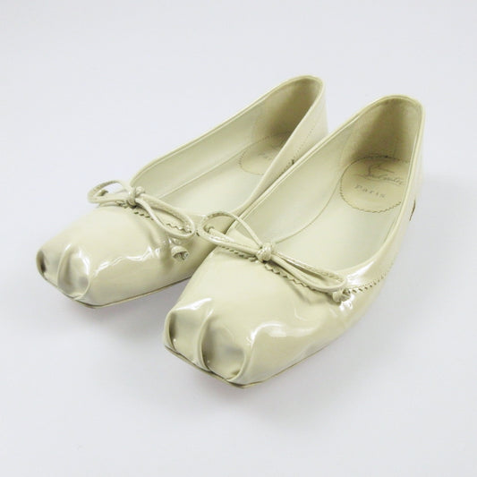 【中古】Christian Louboutin | クリスチャンルブタン ROSELLA FLAT バレエシューズ ホワイト