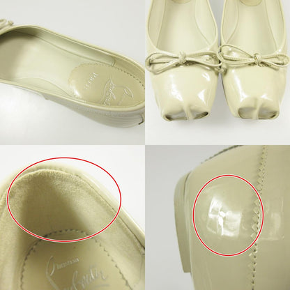 【中古】Christian Louboutin | クリスチャンルブタン ROSELLA FLAT バレエシューズ ホワイト