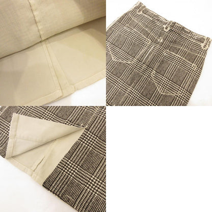 【中古】MAX MARA | マックスマーラ 転写チェックプリント ミニスカート 710101276 サイズ：40