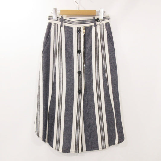 【中古】MAX MARA | マックスマーラ フロントボタンストライプ スカート 21010377 SPORTMAX サイズ：38