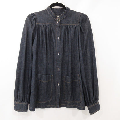 【中古】MAX MARA | マックスマーラ パフスリーブデニムブラウス その他トップス 511107176 WEEKEND ブルー サイズ：42