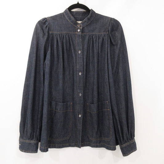 【中古】MAX MARA | マックスマーラ パフスリーブデニムブラウス その他トップス 511107176 WEEKEND ブルー サイズ：42
