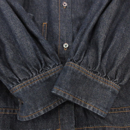 【中古】MAX MARA | マックスマーラ パフスリーブデニムブラウス その他トップス 511107176 WEEKEND ブルー サイズ：42
