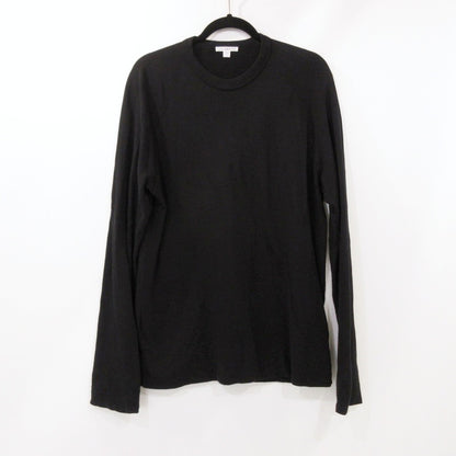 【中古】JAMES PERSE | ジェームスパース バックパイルスウェットプルオーバーTシャツ 長袖Ｔシャツ 18033003609 ブラック サイズ：1