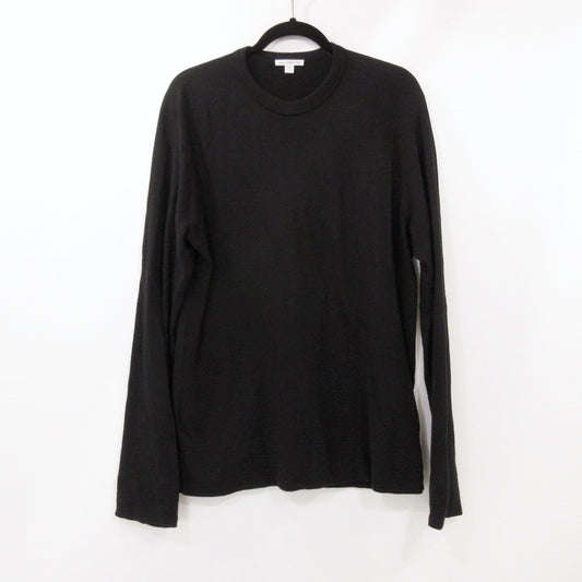 【中古】JAMES PERSE | ジェームスパース バックパイルスウェットプルオーバーTシャツ 長袖Ｔシャツ 18033003609 ブラック サイズ：1