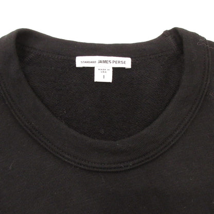 【中古】JAMES PERSE | ジェームスパース バックパイルスウェットプルオーバーTシャツ 長袖Ｔシャツ 18033003609 ブラック サイズ：1