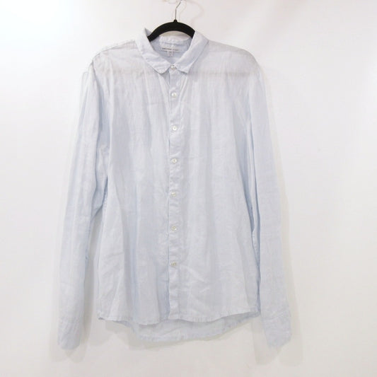 【中古】JAMES PERSE | ジェームスパース リネンスタンダードシャツ 長袖シャツ 18013201301 ライトブルー サイズ：2