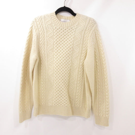 【中古】TOMORROWLAND | トゥモローランド ウールケーブルニット セーター 63-02-45-02026 tricot/フィッシャーマン アイボリー サイズ：M