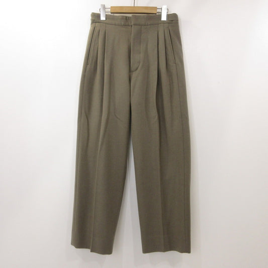 【中古】 BACK BELT TROUSER (WOOL) パンツ CKTR-029 カーキ サイズ：46