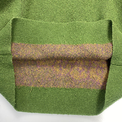【中古】STUSSY | ステューシー PAISLEY SWEATER セーター 117118 年式:2022S/S グリーン サイズ：M