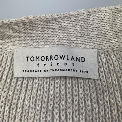 【中古】TOMORROWLAND | トゥモローランド ギマコットンリネンVネックカーディガン カーディガン 63-02-41-02001 2024S/S グレー サイズ：M