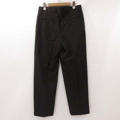 【中古】DRIES VAN NOTEN | ドリスヴァンノッテン ウール2タックスラックス その他ボトムス TOMORROWLAND正規 ブラウン サイズ：46