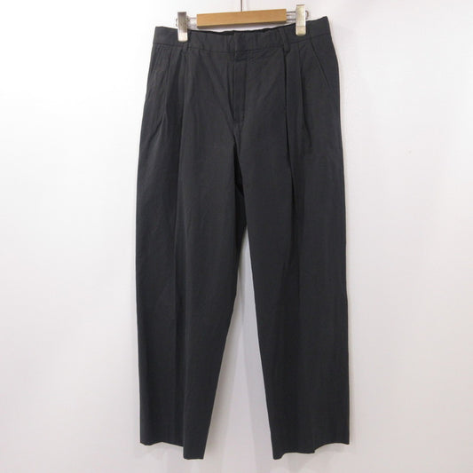 【中古】DRIES VAN NOTEN | ドリスヴァンノッテン コットン2タックスラックス その他ボトムス グレー サイズ：46