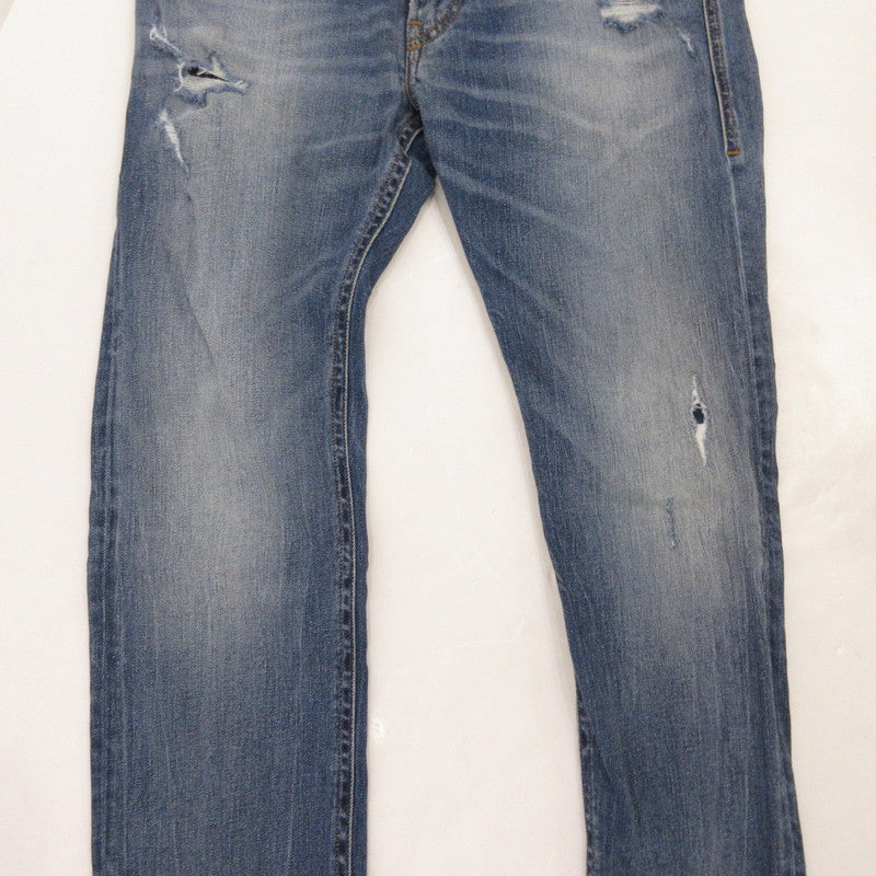 【中古】DIESEL | ディーゼル THOMMER デニムパンツ 069DZ ダメージ加工 ブルー