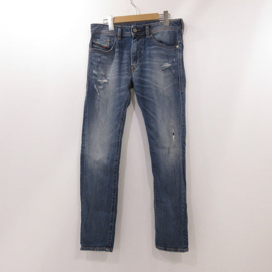 【中古】DIESEL | ディーゼル THOMMER デニムパンツ 069DZ ダメージ加工 ブルー