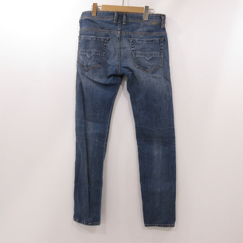【中古】DIESEL | ディーゼル THOMMER デニムパンツ 069DZ ダメージ加工 ブルー
