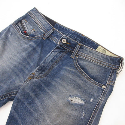 【中古】DIESEL | ディーゼル THOMMER デニムパンツ 069DZ ダメージ加工 ブルー