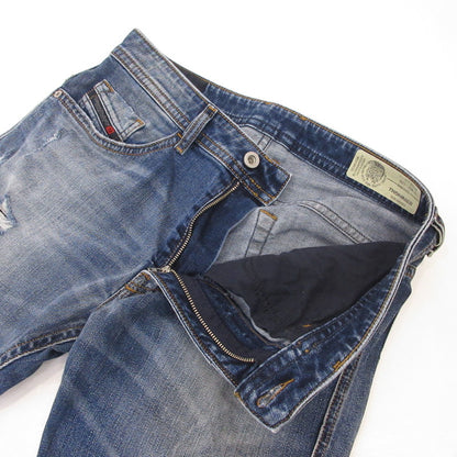 【中古】DIESEL | ディーゼル THOMMER デニムパンツ 069DZ ダメージ加工 ブルー