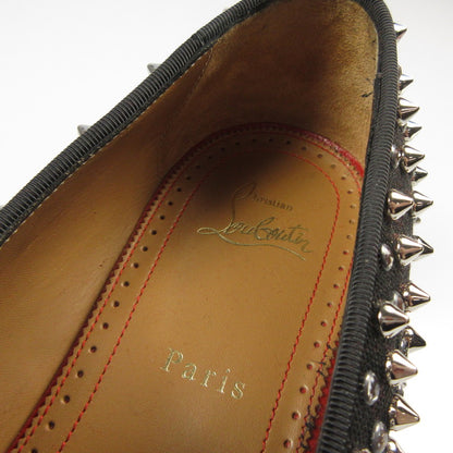 【中古】Christian Louboutin | クリスチャンルブタン DANDELION 1C1S FLAT CANVAS LUREX/GG ローファー 1200984 ブラック