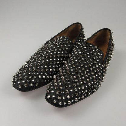【中古】Christian Louboutin | クリスチャンルブタン DANDELION 1C1S FLAT CANVAS LUREX/GG ローファー 1200984 ブラック
