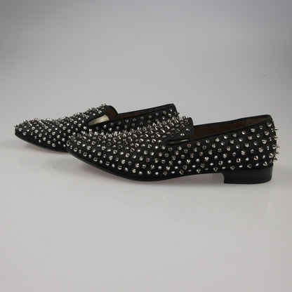 【中古】Christian Louboutin | クリスチャンルブタン DANDELION 1C1S FLAT CANVAS LUREX/GG ローファー 1200984 ブラック