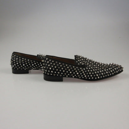 【中古】Christian Louboutin | クリスチャンルブタン DANDELION 1C1S FLAT CANVAS LUREX/GG ローファー 1200984 ブラック