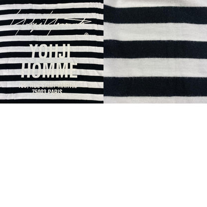 【中古】Yohji Yamamoto POUR HOMME | ヨウジヤマモトプールオム BORDER STAFF TEE カットソー HW-T14-270 サイズ：3