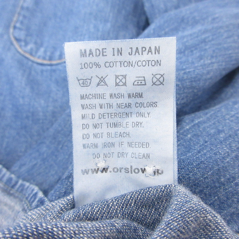 【中古】orSlow | オアスロウ BUTTON DOWN SHIRT その他トップス ブルー サイズ：2