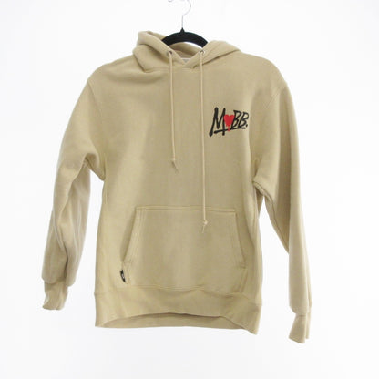 【中古】MOBB | モブ HEART DRIP WAPPEN HOODIE パーカー ベージュ サイズ：S
