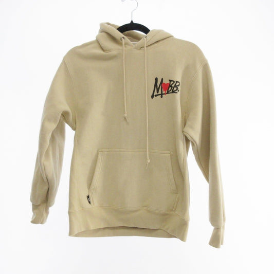 【中古】MOBB | モブ HEART DRIP WAPPEN HOODIE パーカー ベージュ サイズ：S