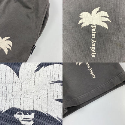 【中古】Palm Angels | パームエンジェルス Bermuda In Felpa ショートパンツ PMCI010S24FLE003 国内正規品 グレー サイズ：XS