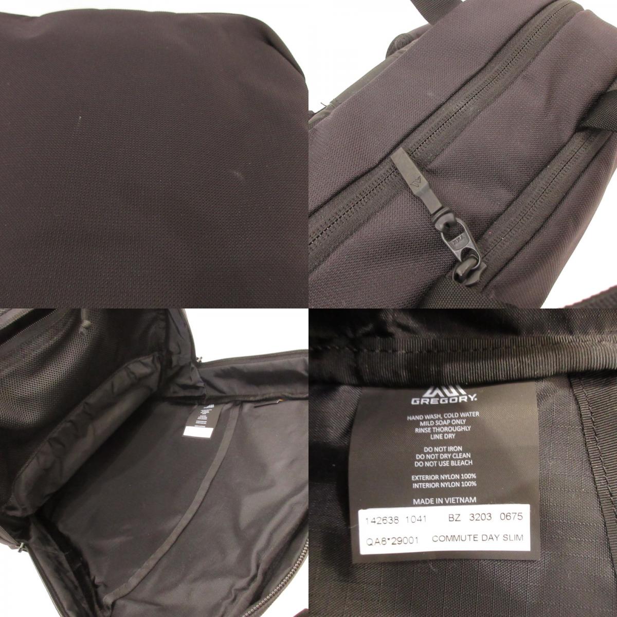 【中古】GREGORY | グレゴリー COMMUTE DAY SLIM リュック・デイパック 142638 ブラック