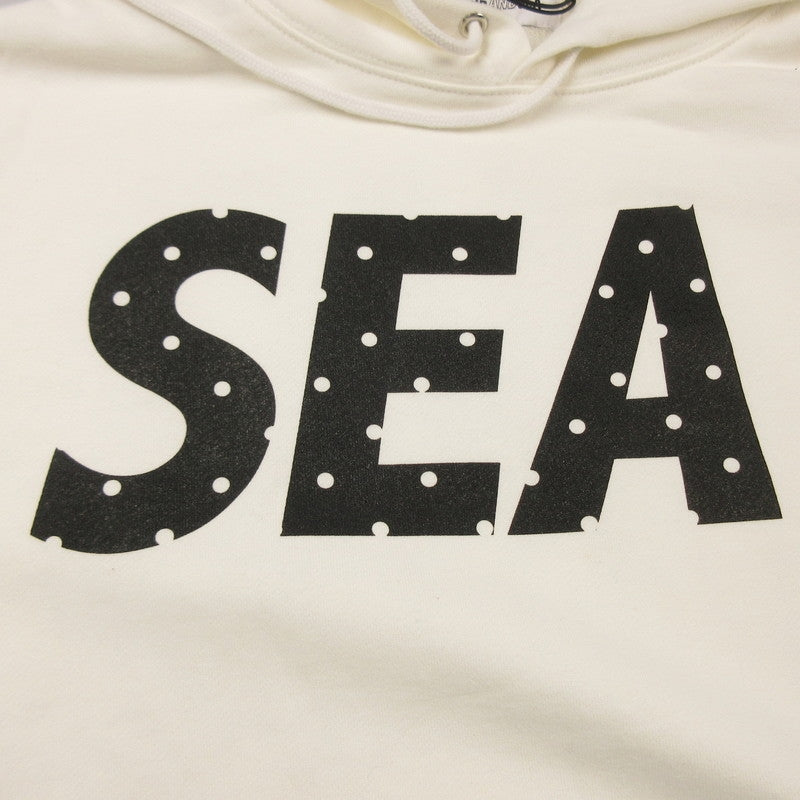 【中古】WIND AND SEA | ウィンダンシーウインダンシー EXCLUSIVE HOODIE パーカー WDS-BTP19A-CS-04 ×BIOTOP/福岡店限定 ホワイト サイズ：M