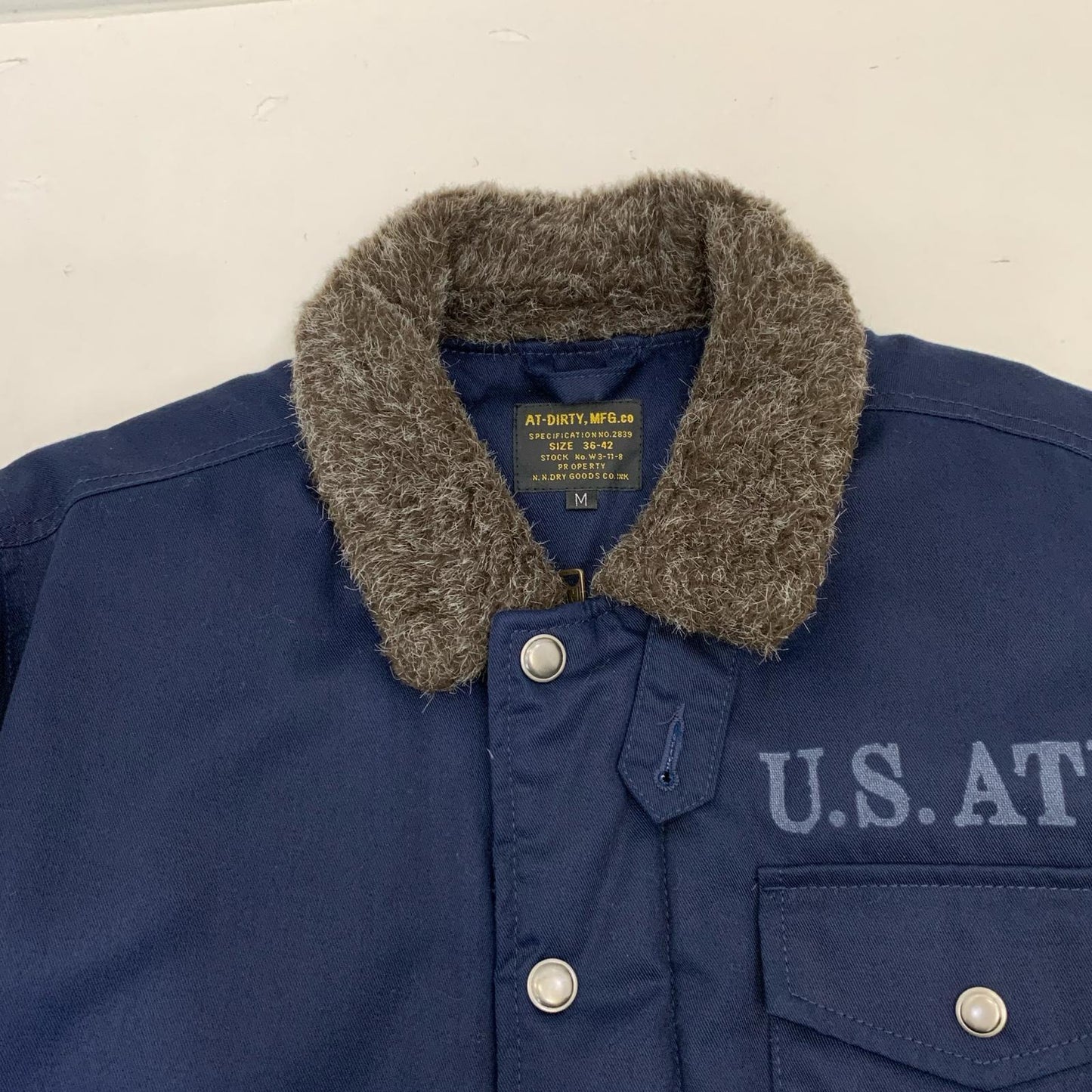 AT DIRTY | A2 DECK DOWN JACKET 2019 A/W Navy Size: M