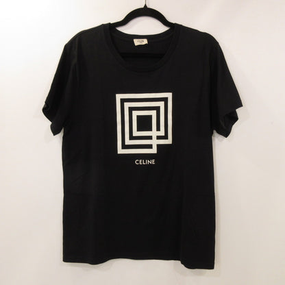 【中古】CELINE | セリーヌ Labyrinthe Show Invitation Tee 半袖Ｔシャツ 2X308605G 国内正規品 ブラック サイズ：XL