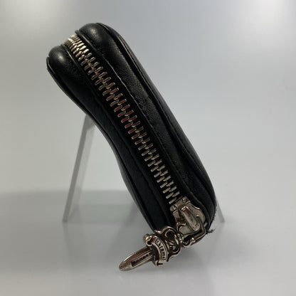 【中古】CHROME HEARTS | クロムハーツ REC ZIP MINI 長財布 ブラック