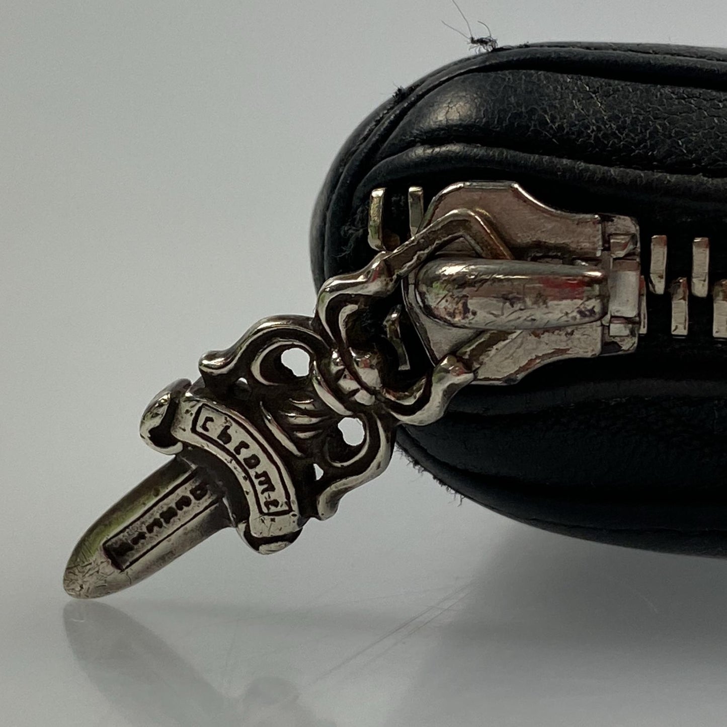 【中古】CHROME HEARTS | クロムハーツ REC ZIP MINI 長財布 ブラック
