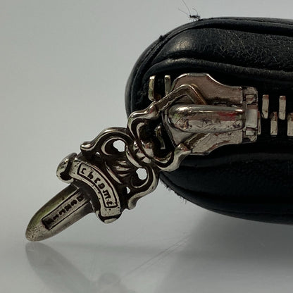 【中古】CHROME HEARTS | クロムハーツ REC ZIP MINI 長財布 ブラック