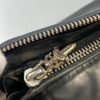 【中古】CHROME HEARTS | クロムハーツ REC ZIP MINI 長財布 ブラック