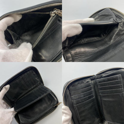 【中古】CHROME HEARTS | クロムハーツ REC ZIP MINI 長財布 ブラック
