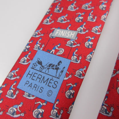 【中古】HERMES | エルメス SLOW COURSE ネクタイ 606160T