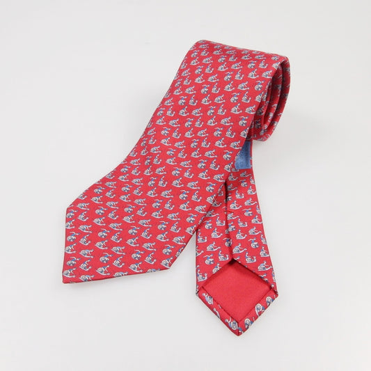 【中古】HERMES | エルメス SLOW COURSE ネクタイ 606160T