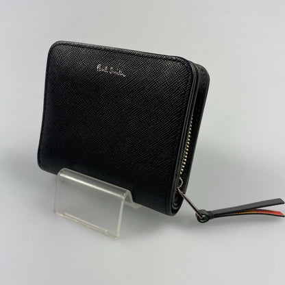 【中古】Paul Smith | ポール・スミス アーティストストライププラー 二つ折り財布 845011 ブラック