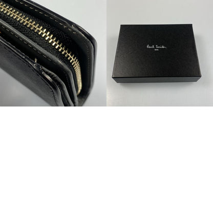 【中古】Paul Smith | ポール・スミス アーティストストライププラー 二つ折り財布 845011 ブラック