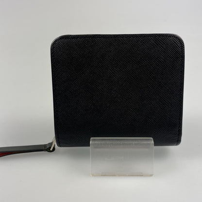【中古】Paul Smith | ポール・スミス アーティストストライププラー 二つ折り財布 845011 ブラック
