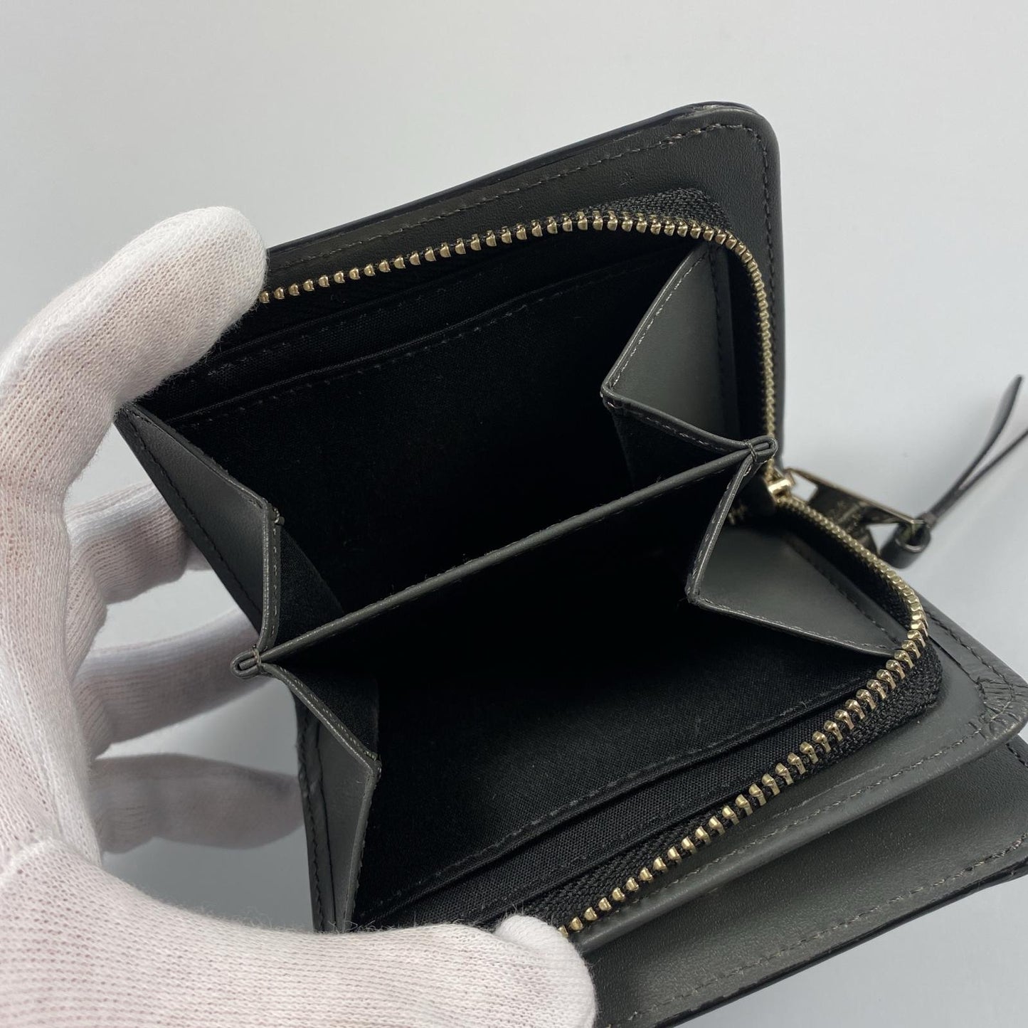 【中古】Paul Smith | ポール・スミス アーティストストライププラー 二つ折り財布 845011 ブラック