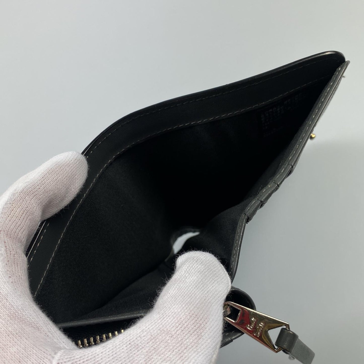 【中古】Paul Smith | ポール・スミス アーティストストライププラー 二つ折り財布 845011 ブラック