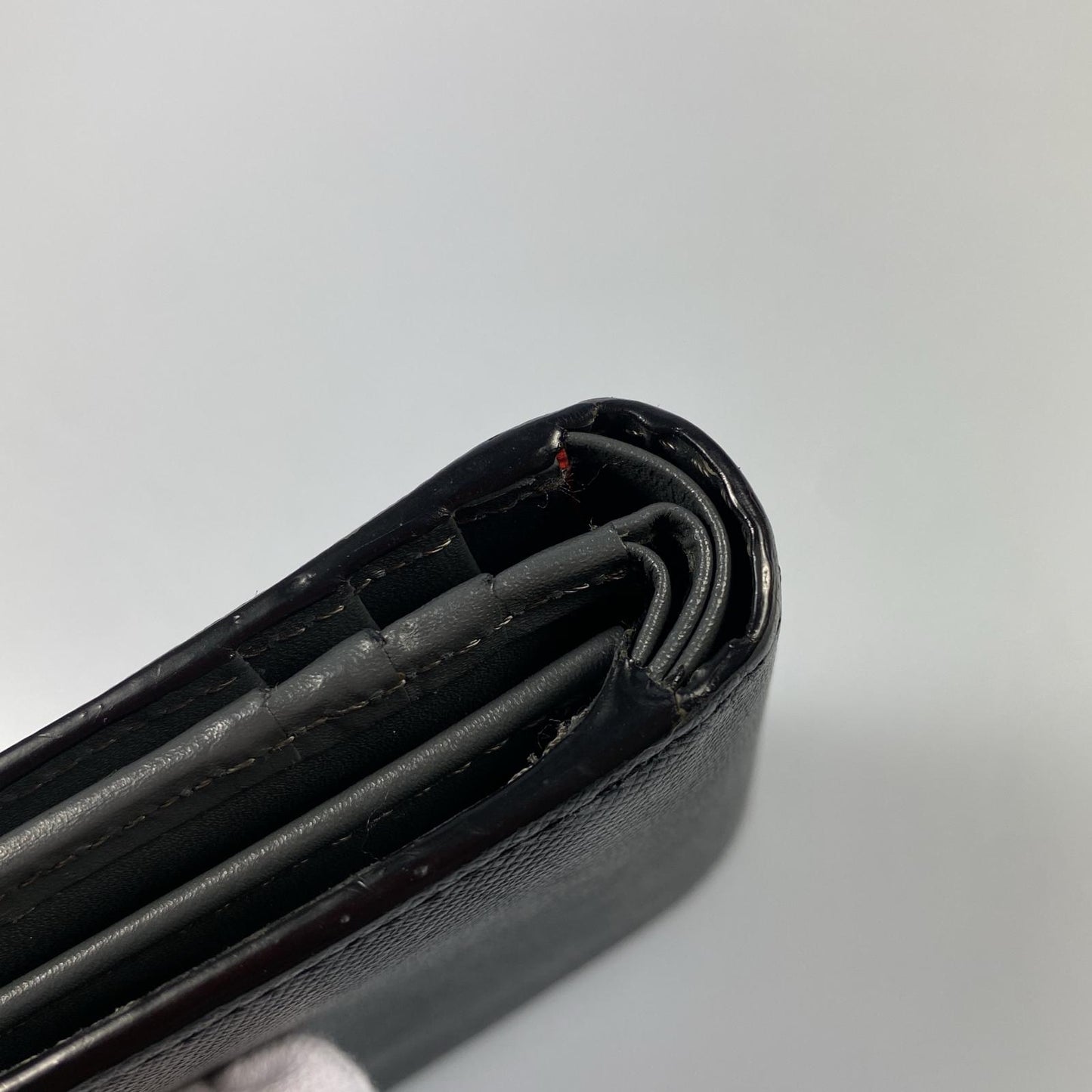 【中古】Paul Smith | ポール・スミス アーティストストライププラー 二つ折り財布 845011 ブラック