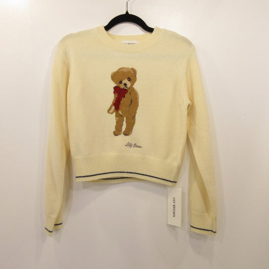 【中古】Lily Brown | リリーブラウン リボンニットプルオーバー セーター LWNT244127 ｻｲｽﾞ:F ベージュ