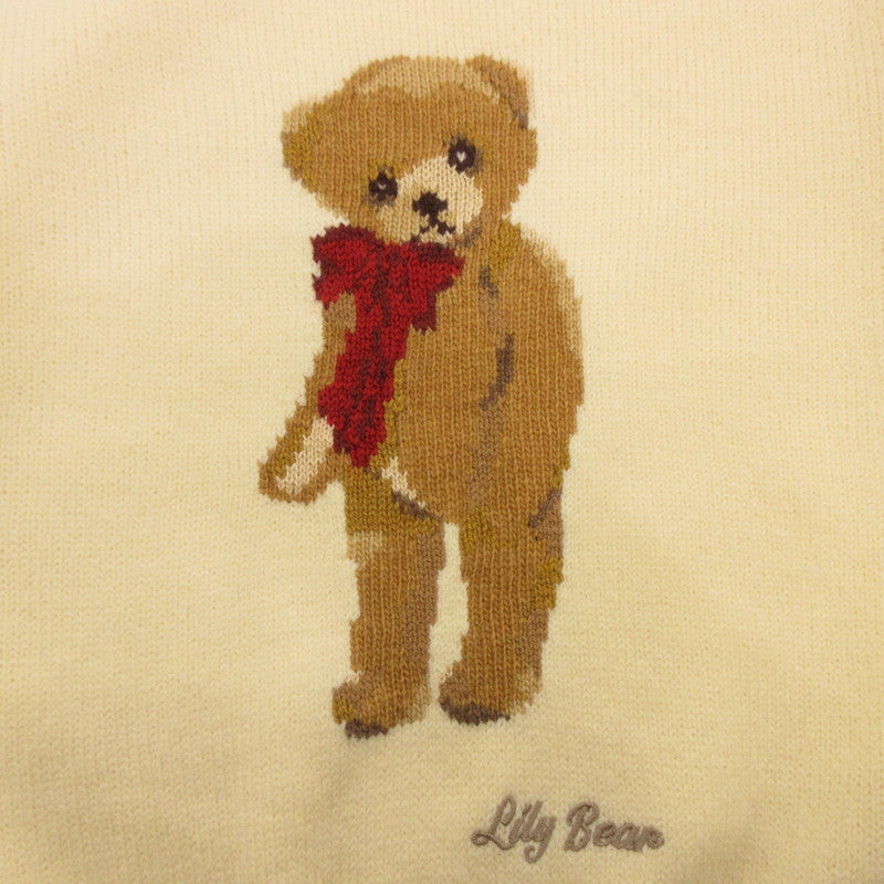 【中古】Lily Brown | リリーブラウン リボンニットプルオーバー セーター LWNT244127 ｻｲｽﾞ:F ベージュ